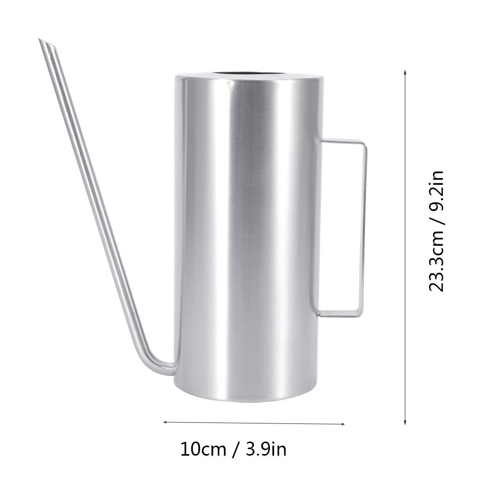 VBESTLIFE Watering Pot, 1.5L High Capacity Stainless Steel Outdoor Watering Pot with Long Service Life for Home Garden - Image 4