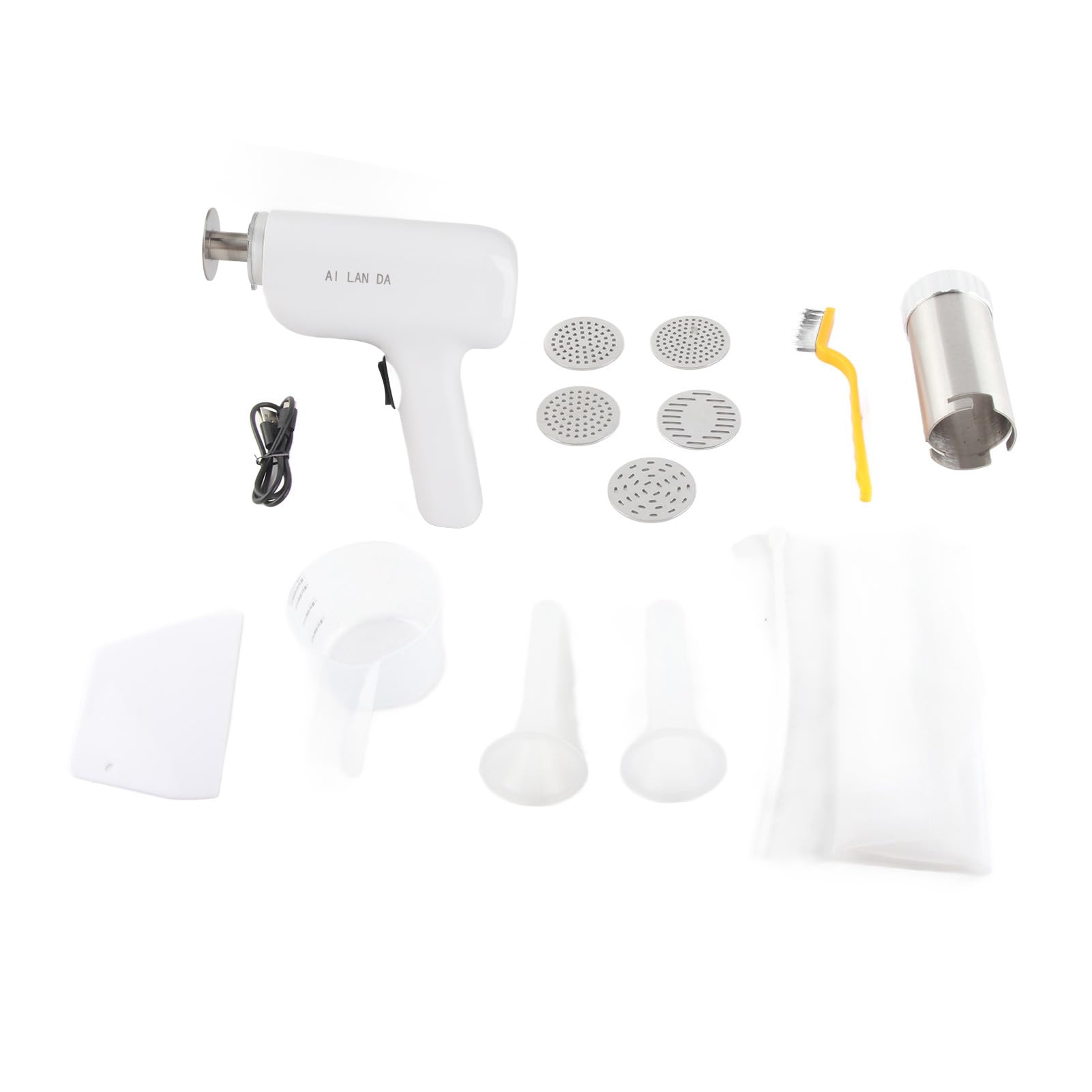 Máquina para Hacer Pasta Eléctrica de Mano, Acero Inoxidable 304