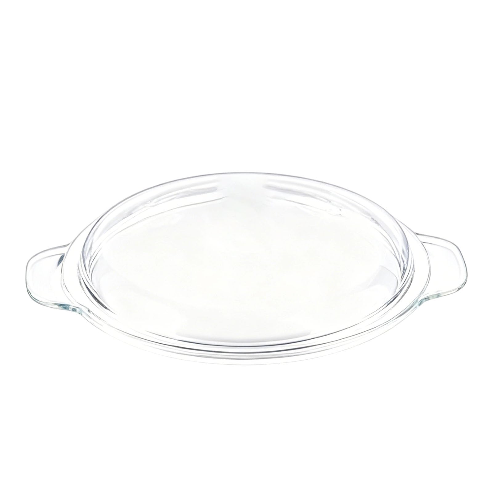 Ejoyous Glas-Auflaufform, Auflaufform aus Borosilikatglas mit Deckel und Leicht zu Greifenden Griffen, Mikrowellenfester Runder Auflauf Zum Kochen, Backen, Dessertaufbewahren (L 1,5L)