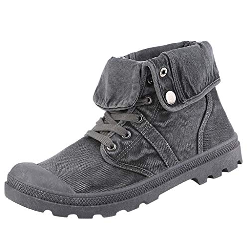 Men s Canvas Shoes-RQWEIN Korean Fashion Casual Shoes Sports Shoes Outdoor Sneakers Daily Shoes Casual Board Shoes Grey