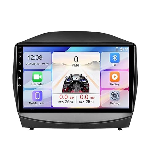 YIANKWY Android 15 9-inch Touch Screen Car Stereo Radio GPS Navigation for Hyundai ix35 2011-2014 Bluetooth Car Radio with Backup Camera Mobile Phone Link 4G WIFI USB Connection,8Core4G+WiFi2G+32G