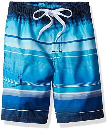 Image of Kanu Surf Boys' Toddler Troy Stripe Swim Trunks