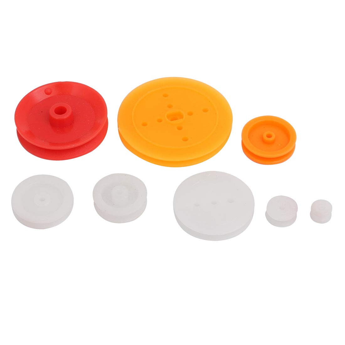 Aexit Multiple Sizes Electrical equipment Different Type Plastic Belt Pulley for DIY Toy Model