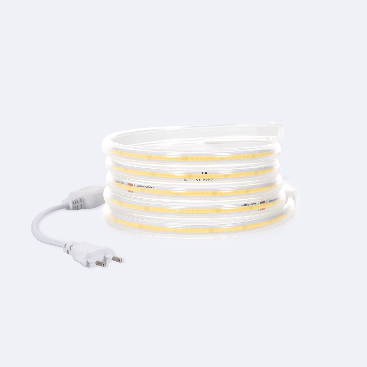 LEDKIA Tira LED Regulable 220V COB 320 LED/m Blanco Neutro 8W/m 720lm/m Anc