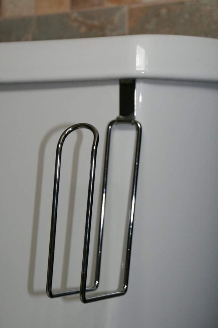Over the Tank Toilet Paper Roll Holder :)Petite hook fits both sides :)No gap close any tank shape