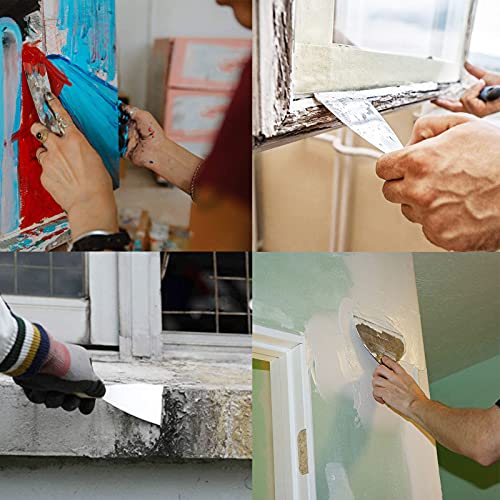 Putty Mes Plamuurmessen 3 Stuks Schilderspatel Spatel Set Met Kunststof Handvat Spatelset Schilderspatel Plamuur Schrapers Plamuurmes Schrapers Bodem voor Het Strippen Van Behang Schuurstickers enz - Afbeelding 8