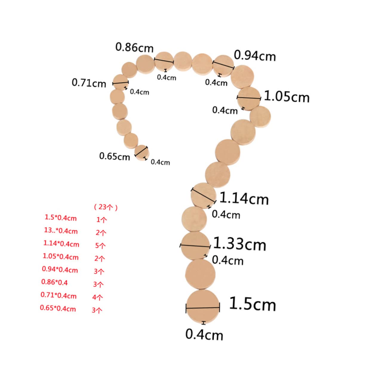 OFFSCH Elastic Oboe Sound Hole Pads Pcs Cork Mat Pad Set for Oboe No Odor Gasket