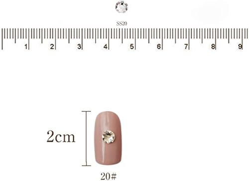 Miniatura 6 de Los diamantes de imitación Hotfix de forma redonda con parte trasera plana de cristal sueltas son fantásticas para decorar vestidos de novia,