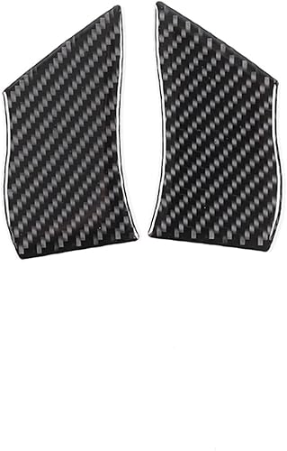 Cubierta de botón para volante de automóvil, fibra de carbono, estilo deportivo, accesorios para Corvette C6 Z06 ZR1 2005-2013 (sin botón)