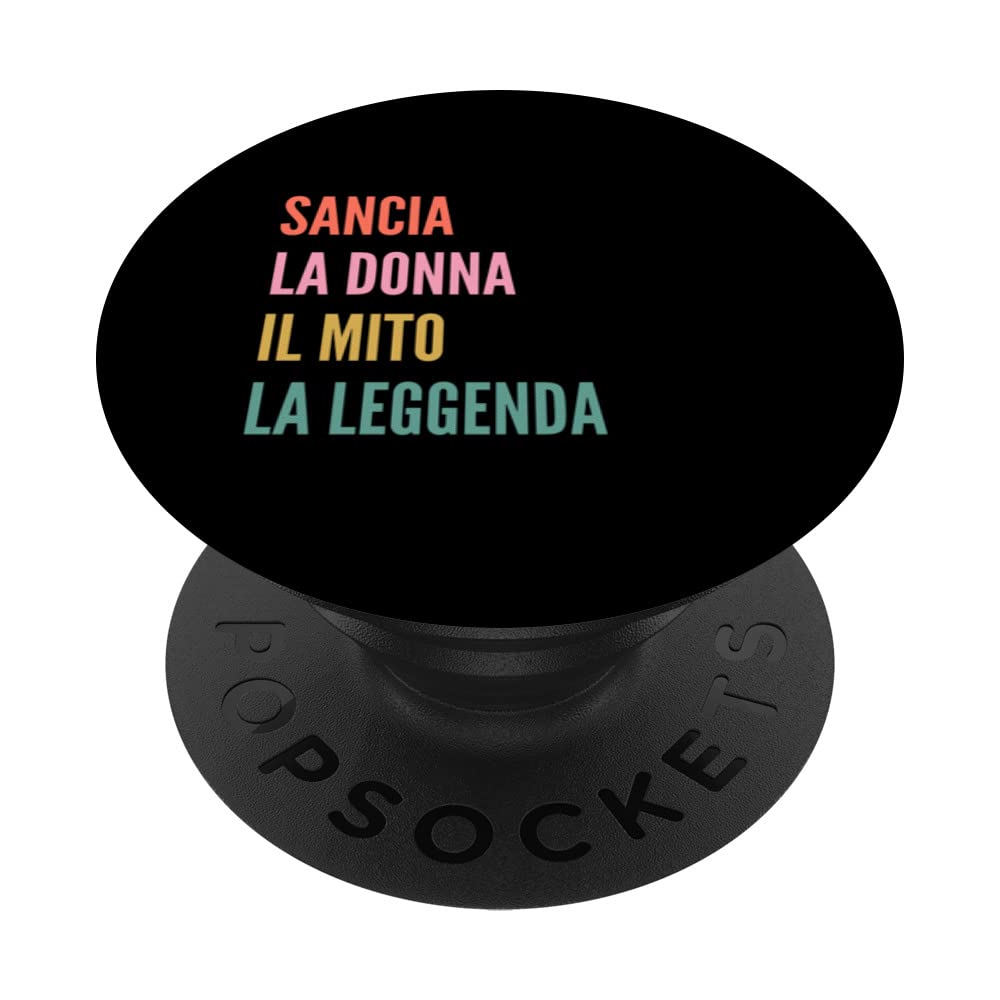 Funny Italian First Name Design - Sancia PopSockets Swappable PopGrip
