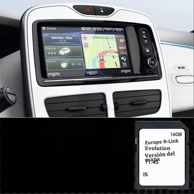 Tarjeta SD Navegación GPS Europa 2025 - Versión 11.45 - Compatible con Renault R-Link (Rlink)