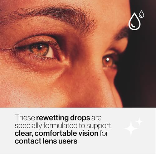 Image of Comfort Drops (15ml) for Contact Lens Users - Relieves Dryness, Reduces Irritation & Blurred Vision - Dual Lubrication Formula with PHMB