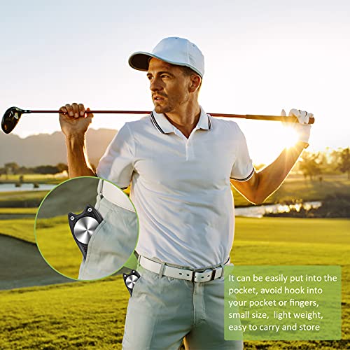 Threan-Herramienta-de-Chuleta-de-Golf-Herramienta-de-Reparacion-de-Chuleta-de-Golf-de-Acero-Inoxidable-Horqueta-de-Golf-Plegable-Chuleta-de-Golf-de-Metal-con-Boton-y-Marcador-de-Pelota-Golf-Negro
