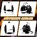 Halloscume 1 Pcs Wrestling Headgear Youth Head Gear Wrestling Adjustable Ear Guard Straps MMA Jiu Jitsu for Men Women Adults (Black/white)