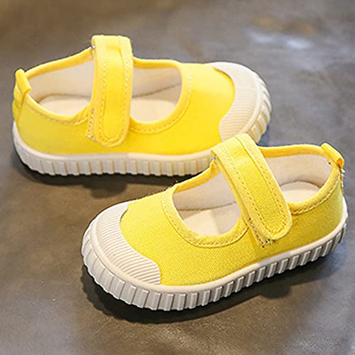 Girl's Candy Color Canvas Slip-On Lightweight Sneakers Cute Casual Running Shoes Girls Mary Jane Flats School Uniform Dress Shoe4