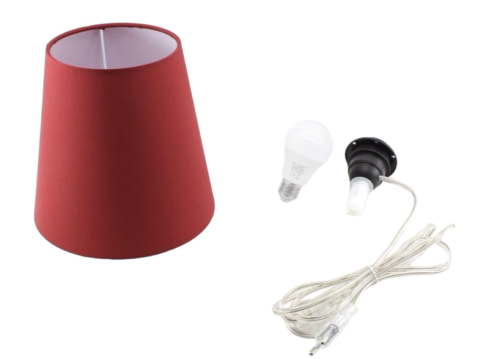Lampada a sospensione Tessuto e Finiture cromo