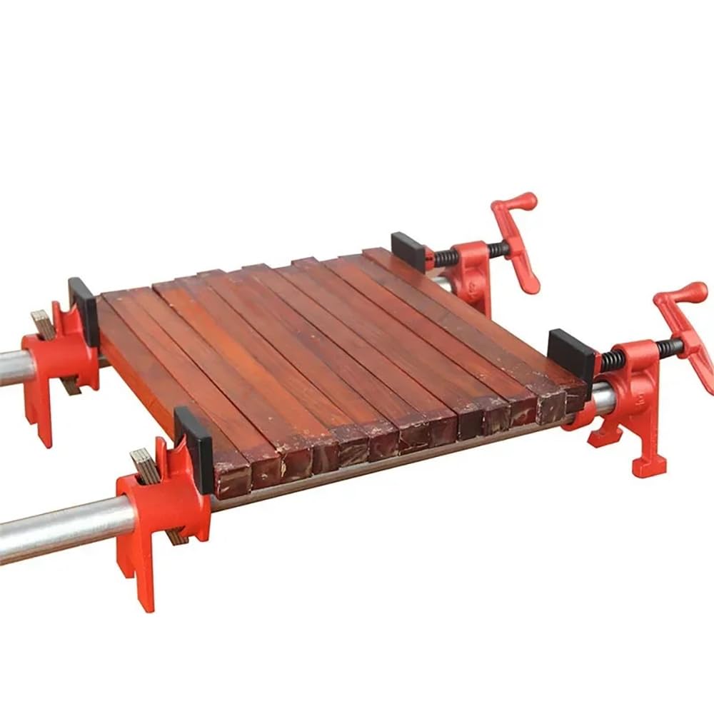 NEWFUN 4 Piezas Abrazadera de Tubo para Carpintería, 3/4 '' Juego de Abrazaderas de Metal de Madera, Abrazadera de liberación Rápida para Trabajar Madera, Mangueras, Tubos y Cables