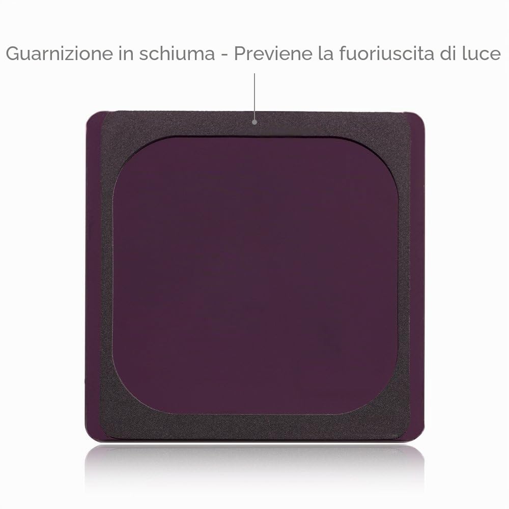 NiSi Filtro ND Densità Neutra ND64 (1.8) 6 Stop, 100X100mm, nano coating, rivestimento IR, Little Stopper, Vetro Ottico