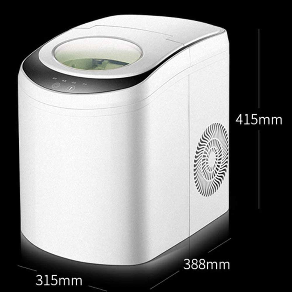 Macchina per la Produzione di Ghiaccio da banco, pronta in 8 Minuti, Produzione di Ghiaccio Portatile per cubetti di Ghiaccio da 37 libbre/Giorno casa, Cucina, Bar, Ufficio