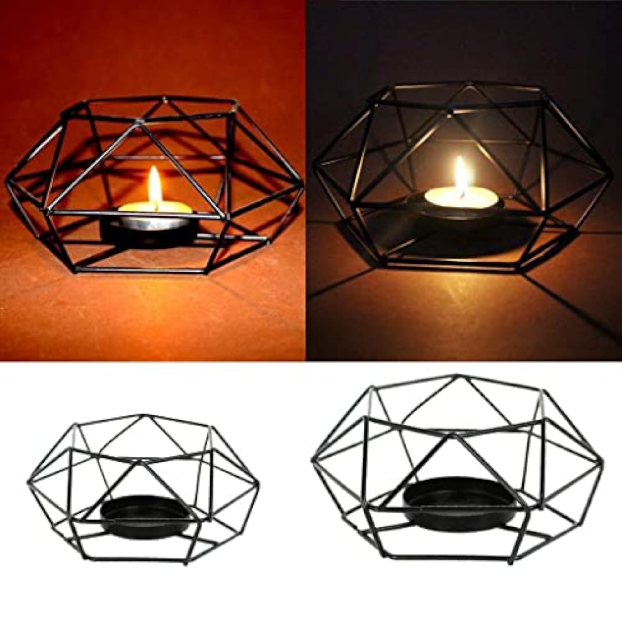 3D Geometric Wedding Candlestick Holder