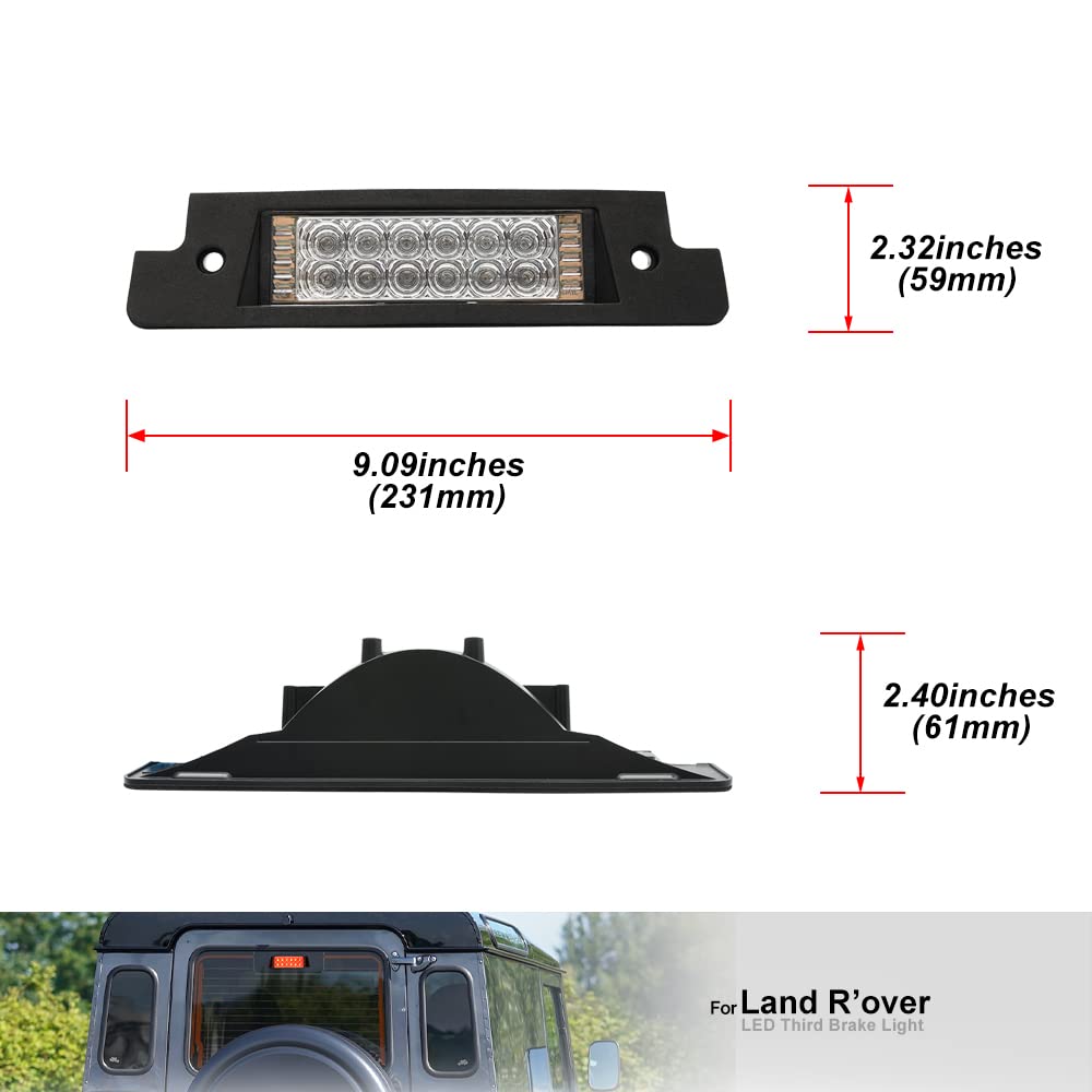 NSLUMO Kit Luci LED Halo Per Land Rover Defender 90 110 130 (1995-2016) - Fari Rotondi 73mm Con Indicatori, Posizione E Stop - 8 Pezzi