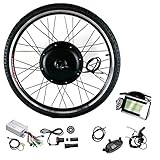 rueda electrica bicicleta 29 pulgadas 【Contenido del paquete】: el kit de modificación de bicicleta eléctrica incluye todos los componentes necesarios para la instalación; motor de cubo, palanca de freno de apagado, aceite de pulgar, acelerador de manija giratoria, asistencia eléctrica, controlador, radios, llantas, neumáticos internos y externos, manual del usuario, medidor LCD. ¡Te damos el paquete de controlador gratis!