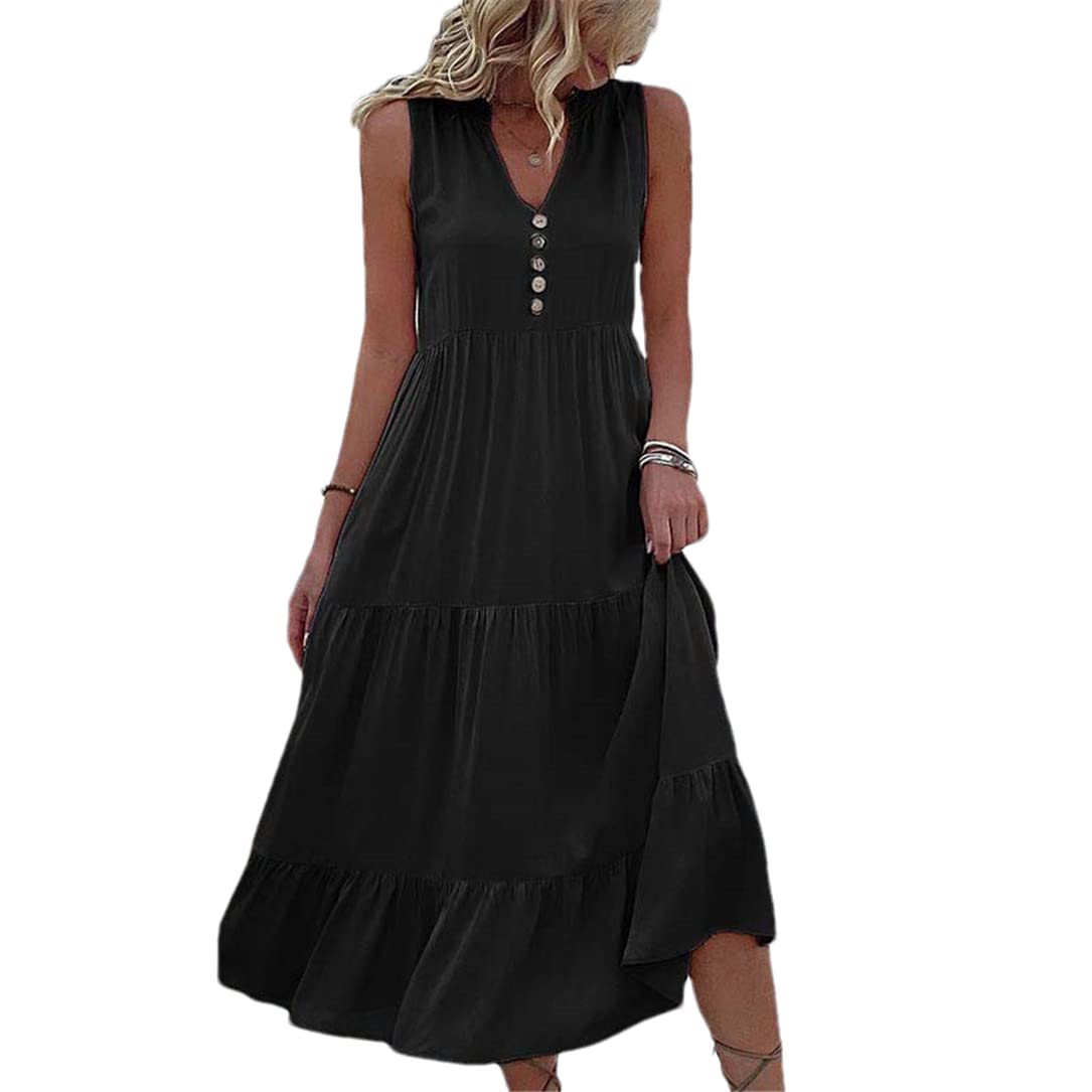 Robe longue d'été légère et fluide pour masquer les complexes - 7