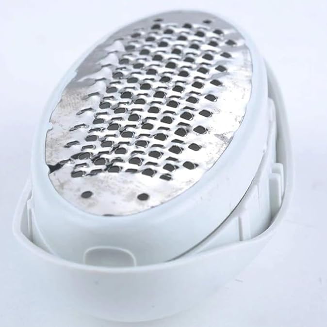 Xeerabdi Foot Scrubber Egg Shape | Pedicure Callus Remover Tool | Dry, Cracked Heels Smooths Feet with Gentle Exfoliation | Compact, Ergonomic & Easy to Clean 1