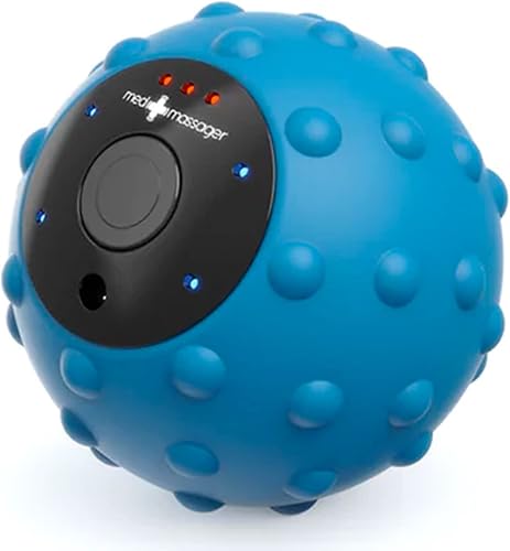 MedMassager Medvibe Mini bola de masaje vibratoria, 4 niveles de intensidad de vibración para movilidad, acuppoint y masaje de punto de gatillo de