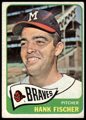 1965 Topps #585 Hank Fischer Milwaukee Braves (Baseball Card) GOOD Braves