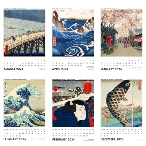 Image of Tallenge - Japanese Masters Collection - 2023 desk Calendar - 6 x 9 Inches (Paper, Desk Calendar)