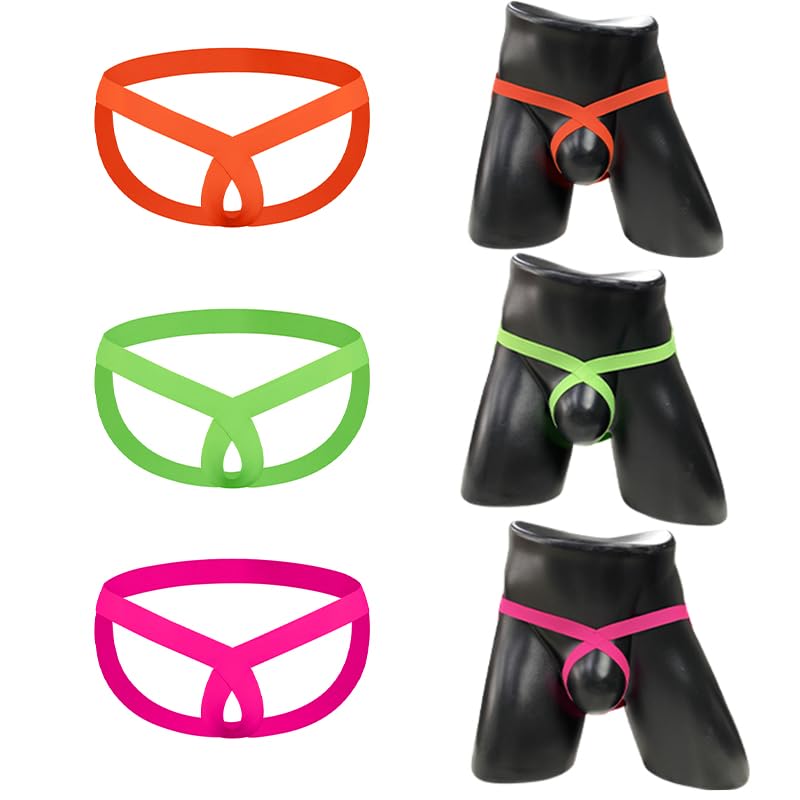 Men's Sexy Jockstrap Elastic Bikini Underwear Fashion Low Rise Hollow Out Design Briefs2