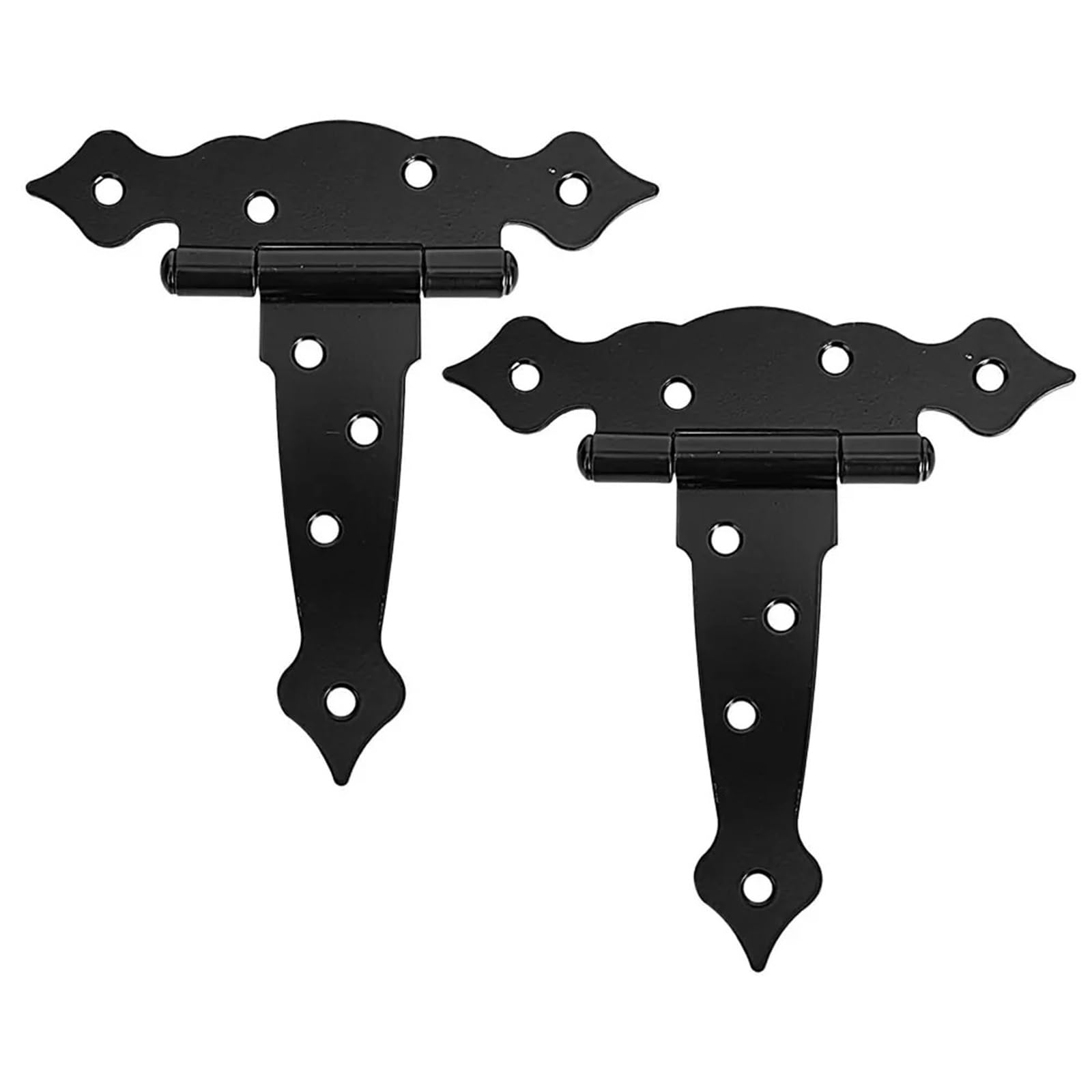 Heavy Barn Door Hinges T Shaped Iron Hardware Fences Gate Kit 6 Inch 2Pcs