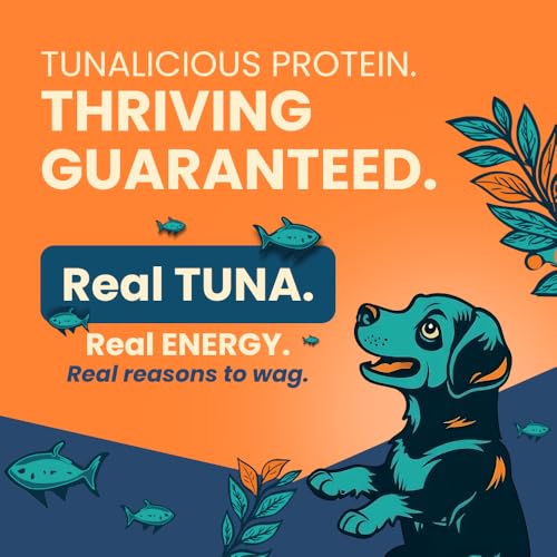 Image of Thrive- Bark Out Loud Real Tuna Fish Dry Dog Food | Antioxidants, Omega, Multivitamins | Yucca for Digestion (9.8 Kg)