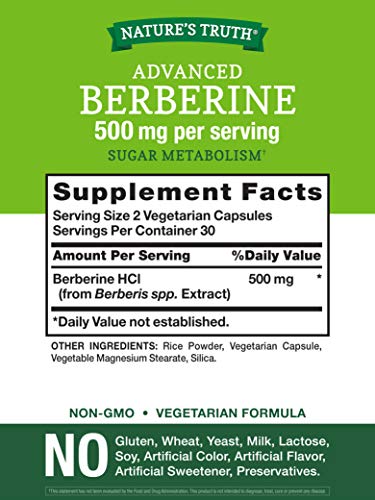 Nature's Truth Berberine 500mg - Image 3