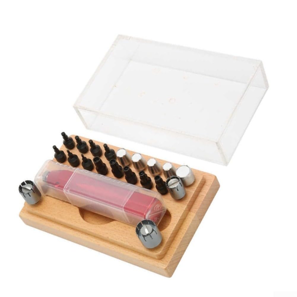 Kit de herramientas de reparación de relojes para extracción de tubos de corona y reemplazo de batería, juego de herramientas profesionales de relojero con abridor de caja, removedor de eslabones y