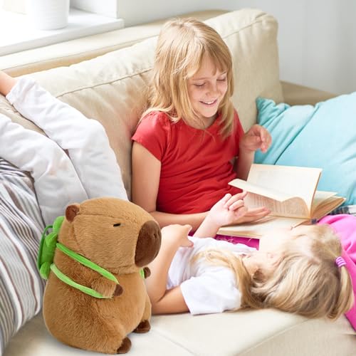 Image of Storescent Cute Capybara Plush with Turtle Backpack Soft Capibara Stuffed Animals Plushies Toys Hugging Gifts for Kids -40cm