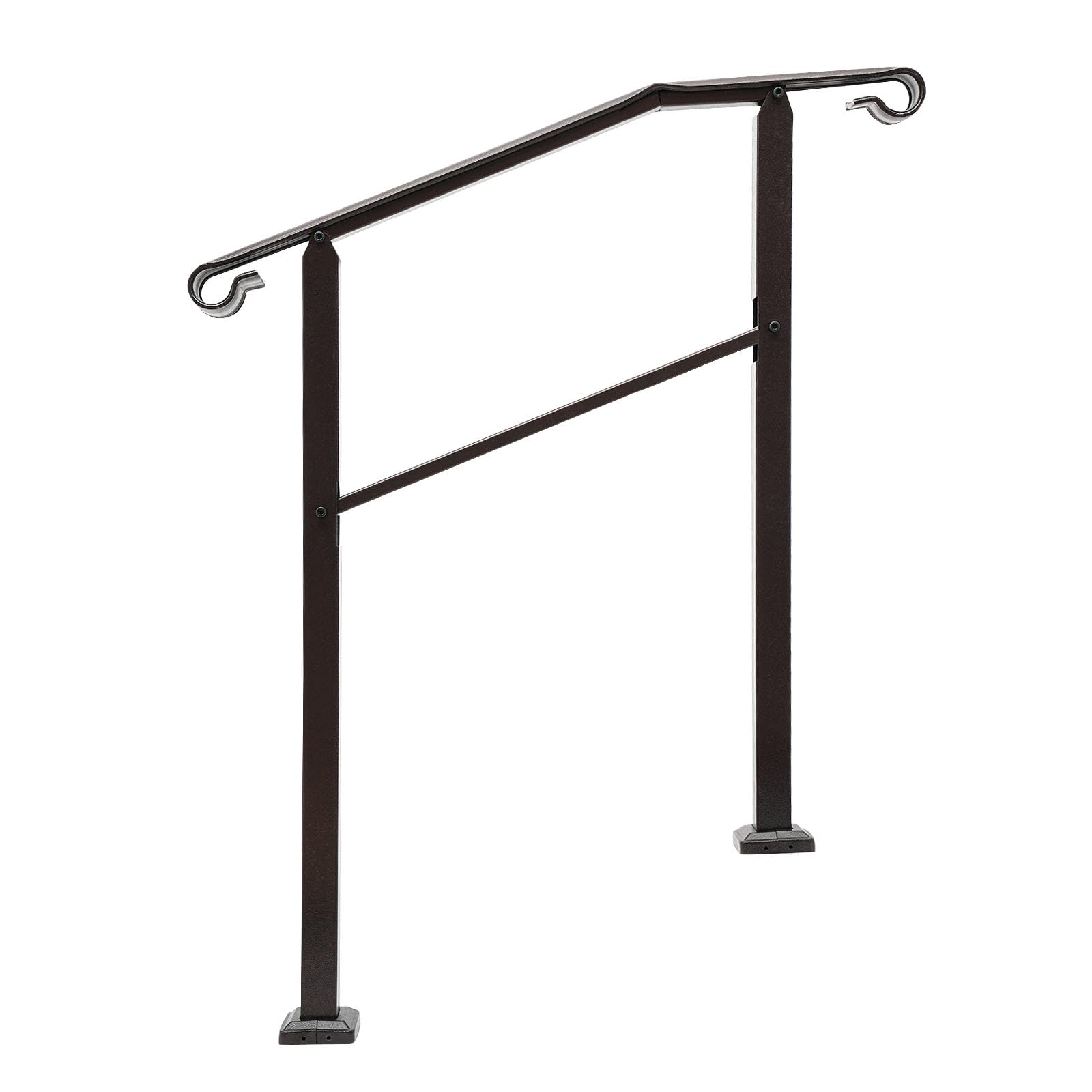 3 Step Handrail for Outdoor Stairs Provides Firm Grip for Elderly in Rainy Weather