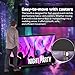 LED P2.5 Flexible Screen DJ Booth with App Control, Reception Desk DJ Table High-Brightness Mobile Rolling Cart with Lockable Wheels, Easy Content Management for Nightclubs, Events & Rental