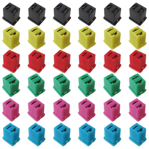 Kit de fusibles de bajo perfil, 36 unidades, fusibles microcartucho en caja (20 A, 30 A, 40 A, 50 A, 60 A, 80 A) para Ford, Chevrolet/GM, Nissan, Toyota, camiones, autos y SUV, marca Vicue miniatura 7