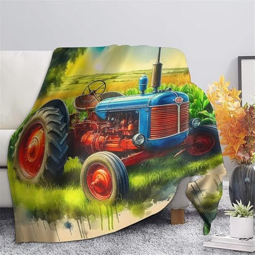 Couverture de lit tracteur 3D plaid en microfibre moelleuse de qualité supérieure - 7