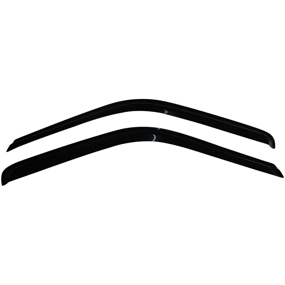 ikon motorsports tape on external window visor, compatible with 1988-1998 chevy c & k reg cab pickup, slim style acrylic smoke tinted sun rain wind guards shield vent