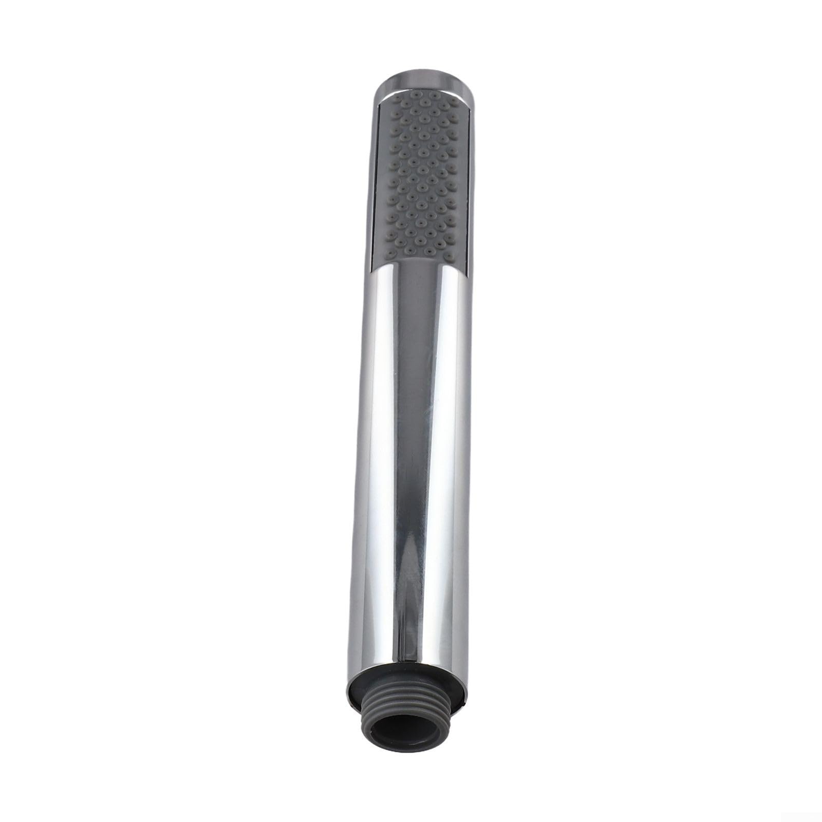 Doccetta a mano con 67 ugelli anticalcare, risparmio idrico, in acciaio inox, soffione sottile, cromato, design finitura per bagno, compatibile con standard G1/2 (cromato)