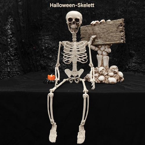 Squelette Halloween pliable 60cm pour déco de fête facile - 3
