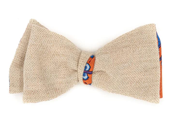 Papillon à nouer en soie beige pour en finir avec les nœuds rigides