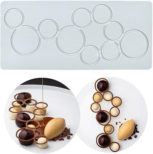 Miniatura 3 de Moldes de Silicona de Hojas Huecas Moldes de Chocolate Corazón de Enamorados Geometría Molde de Silicona 3D Molde de Hojas de Caramelo de Chocolate