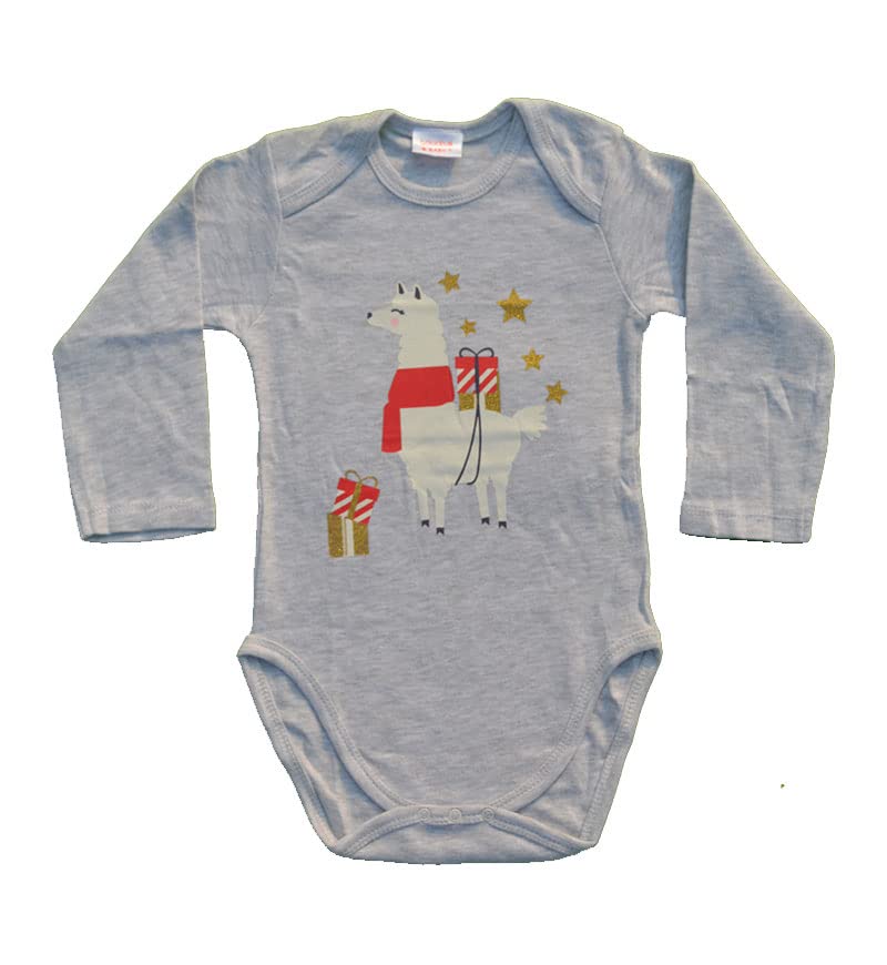 Baby Christmas Jumper Romper Bodysuit X Mas Horse Print Bodysuit