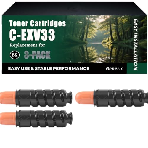 Image of KKETLCE C-EXV33 Toner Cartridges Compatible for Canon (3BK)