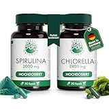 Spirulina & Chlorella Bundle – 2-Monatsvorrat – Ohne Zusätze, vegan & in Deutschland produziert...