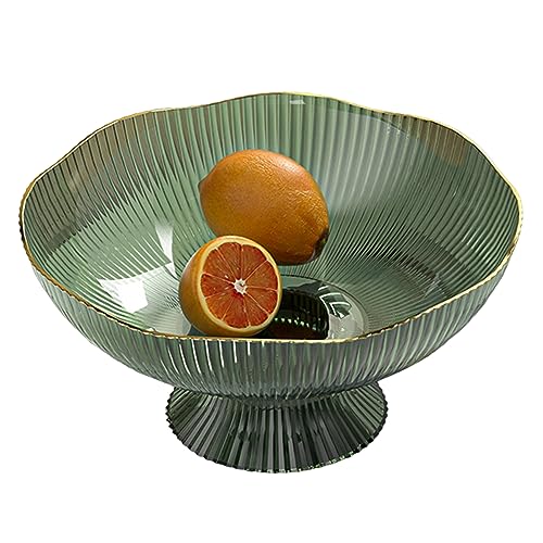 Bols de fruits décoratifs pour cuisine fruits épuisant bol époustouflant dessert stand stand collations panier bol avec rayures pour gâteau de bonbons noix de noix à maison